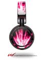 Decal style Skin Wrap for Sony MDR ZX100 Headphones Lightning Pink (HEADPHONES  NOT INCLUDED)