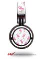 Decal style Skin Wrap for Sony MDR ZX100 Headphones Flamingos on White (HEADPHONES  NOT INCLUDED)