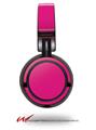 Decal style Skin Wrap for Sony MDR ZX100 Headphones Solids Collection Fushia (HEADPHONES  NOT INCLUDED)