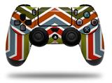 WraptorSkinz Skin compatible with Sony PS4 Dualshock Controller PlayStation 4 Original Slim and Pro Zig Zag Colors 01 (CONTROLLER NOT INCLUDED)