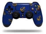 WraptorSkinz Skin compatible with Sony PS4 Dualshock Controller PlayStation 4 Original Slim and Pro Anchors Away Blue (CONTROLLER NOT INCLUDED)