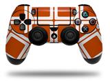 WraptorSkinz Skin compatible with Sony PS4 Dualshock Controller PlayStation 4 Original Slim and Pro Squared Burnt Orange (CONTROLLER NOT INCLUDED)