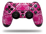 WraptorSkinz Skin compatible with Sony PS4 Dualshock Controller PlayStation 4 Original Slim and Pro Wavey Fushia Hot Pink (CONTROLLER NOT INCLUDED)