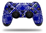 WraptorSkinz Skin compatible with Sony PS4 Dualshock Controller PlayStation 4 Original Slim and Pro Wavey Royal Blue (CONTROLLER NOT INCLUDED)