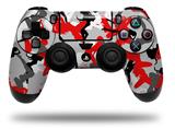WraptorSkinz Skin compatible with Sony PS4 Dualshock Controller PlayStation 4 Original Slim and Pro Sexy Girl Silhouette Camo Red (CONTROLLER NOT INCLUDED)
