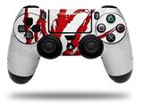 WraptorSkinz Skin compatible with Sony PS4 Dualshock Controller PlayStation 4 Original Slim and Pro WraptorSkinz WZ on White (CONTROLLER NOT INCLUDED)