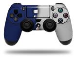 WraptorSkinz Skin compatible with Sony PS4 Dualshock Controller PlayStation 4 Original Slim and Pro Ripped Colors Blue Gray (CONTROLLER NOT INCLUDED)