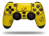 WraptorSkinz Skin compatible with Sony PS4 Dualshock Controller PlayStation 4 Original Slim and Pro Anchors Away Yellow (CONTROLLER NOT INCLUDED)
