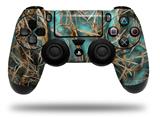 WraptorSkinz Skin compatible with Sony PS4 Dualshock Controller PlayStation 4 Original Slim and Pro WraptorCamo Grassy Marsh Camo Neon Teal (CONTROLLER NOT INCLUDED)