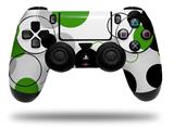 WraptorSkinz Skin compatible with Sony PS4 Dualshock Controller PlayStation 4 Original Slim and Pro Lots of Dots Green on White (CONTROLLER NOT INCLUDED)