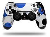 WraptorSkinz Skin compatible with Sony PS4 Dualshock Controller PlayStation 4 Original Slim and Pro Lots of Dots Blue on White (CONTROLLER NOT INCLUDED)