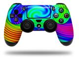 WraptorSkinz Skin compatible with Sony PS4 Dualshock Controller PlayStation 4 Original Slim and Pro Rainbow Swirl (CONTROLLER NOT INCLUDED)