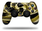 WraptorSkinz Skin compatible with Sony PS4 Dualshock Controller PlayStation 4 Original Slim and Pro Alecias Swirl 02 Yellow (CONTROLLER NOT INCLUDED)