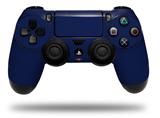 WraptorSkinz Skin compatible with Sony PS4 Dualshock Controller PlayStation 4 Original Slim and Pro Solids Collection Navy Blue (CONTROLLER NOT INCLUDED)