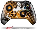 Decal Style Skin for Microsoft XBOX One Wireless Controller Halftone Splatter White Orange - (CONTROLLER NOT INCLUDED)