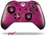 Decal Style Skin for Microsoft XBOX One Wireless Controller Anchors Away Fuschia Hot Pink - (CONTROLLER NOT INCLUDED)
