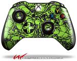 Decal Style Skin for Microsoft XBOX One Wireless Controller Scattered Skulls Neon Green - (CONTROLLER NOT INCLUDED)