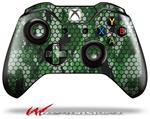 Decal Style Skin for Microsoft XBOX One Wireless Controller HEX Mesh Camo 01 Green - (CONTROLLER NOT INCLUDED)