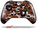 Decal Style Skin for Microsoft XBOX One Wireless Controller WraptorCamo Digital Camo Burnt Orange - (CONTROLLER NOT INCLUDED)