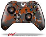 Decal Style Skin for Microsoft XBOX One Wireless Controller WraptorCamo Old School Camouflage Camo Orange Burnt - (CONTROLLER NOT INCLUDED)