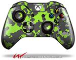 Decal Style Skin for Microsoft XBOX One Wireless Controller WraptorCamo Old School Camouflage Camo Lime Green - (CONTROLLER NOT INCLUDED)