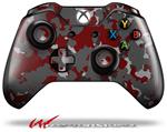 Decal Style Skin for Microsoft XBOX One Wireless Controller WraptorCamo Old School Camouflage Camo Red Dark - (CONTROLLER NOT INCLUDED)