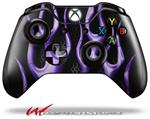 Decal Style Skin for Microsoft XBOX One Wireless Controller Metal Flames Purple - (CONTROLLER NOT INCLUDED)