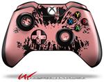 Decal Style Skin for Microsoft XBOX One Wireless Controller Big Kiss Lips Black on Pink - (CONTROLLER NOT INCLUDED)