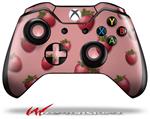 Decal Style Skin for Microsoft XBOX One Wireless Controller Strawberries on Pink - (CONTROLLER NOT INCLUDED)