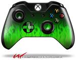 Decal Style Skin for Microsoft XBOX One Wireless Controller Fire Green - (CONTROLLER NOT INCLUDED)