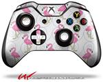 Decal Style Skin for Microsoft XBOX One Wireless Controller Flamingos on White - (CONTROLLER NOT INCLUDED)