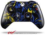 Decal Style Skin for Microsoft XBOX One Wireless Controller Twisted Garden Blue and Yellow - (CONTROLLER NOT INCLUDED)