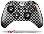 Decal Style Skin for Microsoft XBOX One Wireless Controller Checkered Canvas Black and White - (CONTROLLER NOT INCLUDED)
