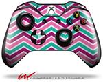 Decal Style Skin for Microsoft XBOX One Wireless Controller Zig Zag Teal Pink Purple - (CONTROLLER NOT INCLUDED)