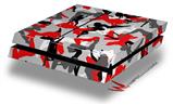 Vinyl Decal Skin Wrap compatible with Sony PlayStation 4 Original Console Sexy Girl Silhouette Camo Red (PS4 NOT INCLUDED)