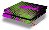Vinyl Decal Skin Wrap compatible with Sony PlayStation 4 Original Console Halftone Splatter Hot Pink Green (PS4 NOT INCLUDED)