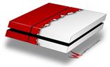 Vinyl Decal Skin Wrap compatible with Sony PlayStation 4 Original Console Ripped Colors Red White (PS4 NOT INCLUDED)