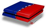 Vinyl Decal Skin Wrap compatible with Sony PlayStation 4 Original Console Ripped Colors Blue Red (PS4 NOT INCLUDED)