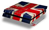 Vinyl Decal Skin Wrap compatible with Sony PlayStation 4 Original Console Painted Faded and Cracked Union Jack British Flag (PS4 NOT INCLUDED)