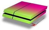 Vinyl Decal Skin Wrap compatible with Sony PlayStation 4 Original Console Smooth Fades Neon Green Hot Pink (PS4 NOT INCLUDED)