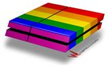 Vinyl Decal Skin Wrap compatible with Sony PlayStation 4 Original Console Rainbow Stripes (PS4 NOT INCLUDED)