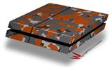 Vinyl Decal Skin Wrap compatible with Sony PlayStation 4 Original Console WraptorCamo Old School Camouflage Camo Orange Burnt (PS4 NOT INCLUDED)