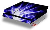 Vinyl Decal Skin Wrap compatible with Sony PlayStation 4 Original Console Lightning Blue (PS4 NOT INCLUDED)