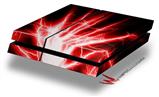 Vinyl Decal Skin Wrap compatible with Sony PlayStation 4 Original Console Lightning Red (PS4 NOT INCLUDED)