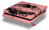 Vinyl Decal Skin Wrap compatible with Sony PlayStation 4 Original Console Big Kiss Lips Black on Pink (PS4 NOT INCLUDED)