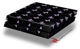 Vinyl Decal Skin Wrap compatible with Sony PlayStation 4 Original Console Pastel Butterflies Purple on Black (PS4 NOT INCLUDED)