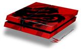 Vinyl Decal Skin Wrap compatible with Sony PlayStation 4 Original Console Oriental Dragon Black on Red (PS4 NOT INCLUDED)