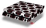 Vinyl Decal Skin Wrap compatible with Sony PlayStation 4 Original Console Red And Black Squared (PS4 NOT INCLUDED)