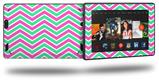 Zig Zag Teal Green and Pink - Decal Style Skin fits 2013 Amazon Kindle Fire HD 7 inch