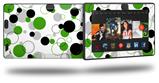 Lots of Dots Green on White - Decal Style Skin fits 2013 Amazon Kindle Fire HD 7 inch